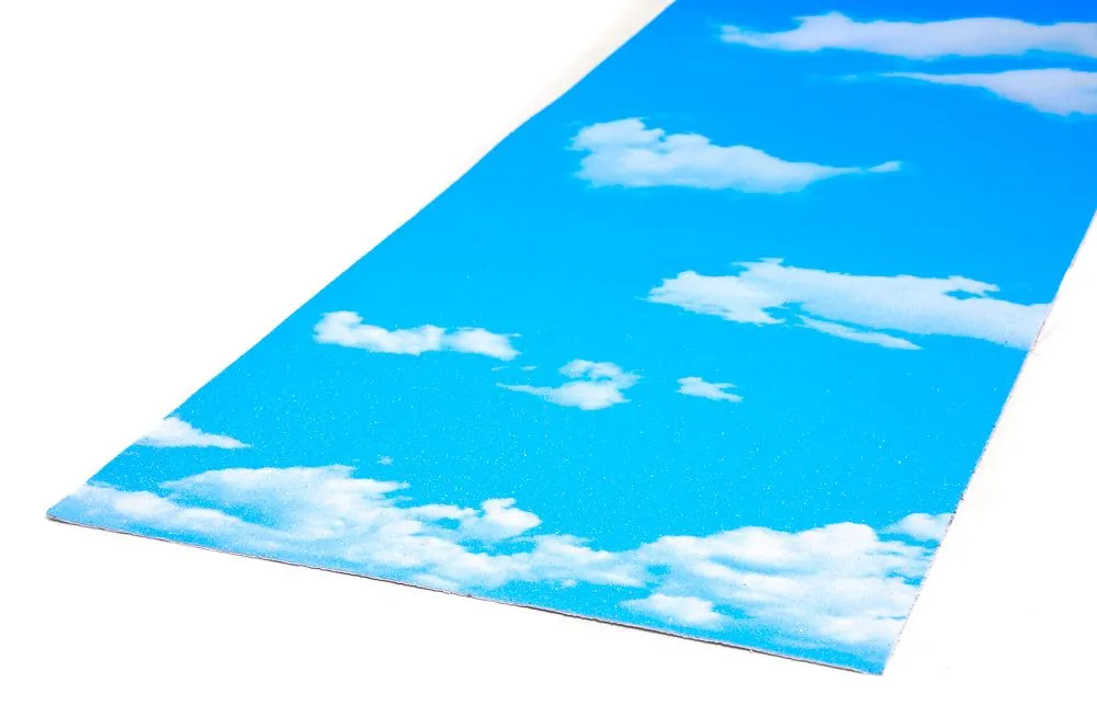 Venom Professional Grade Skateboard Grip Tape 9" x 33" - Blue Sky & Clouds