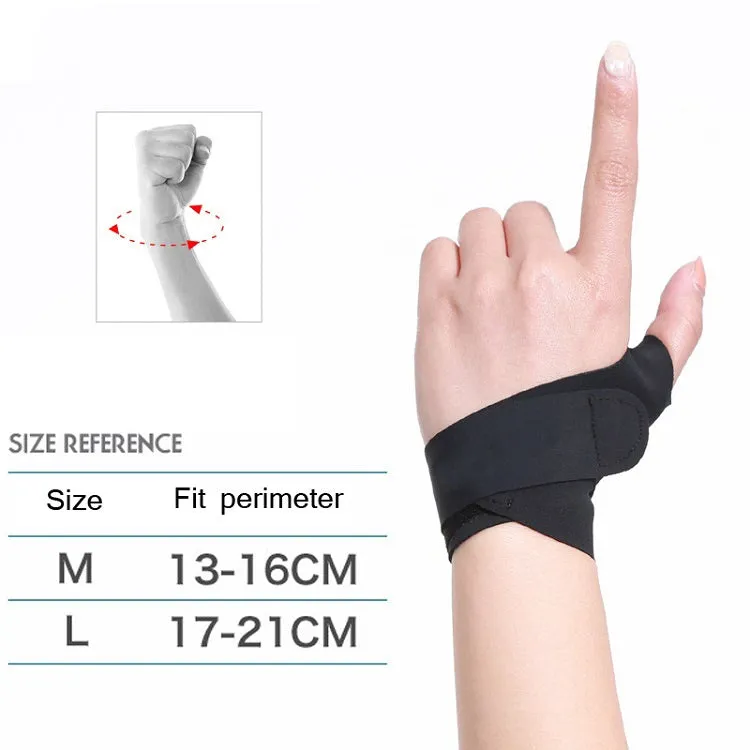 Volleyball Badminton Tendon Sheath Wristband Thin Wrist Sprain Thumb Cover, Specification: M（Right Hand）