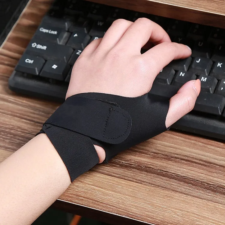 Volleyball Badminton Tendon Sheath Wristband Thin Wrist Sprain Thumb Cover, Specification: M（Right Hand）