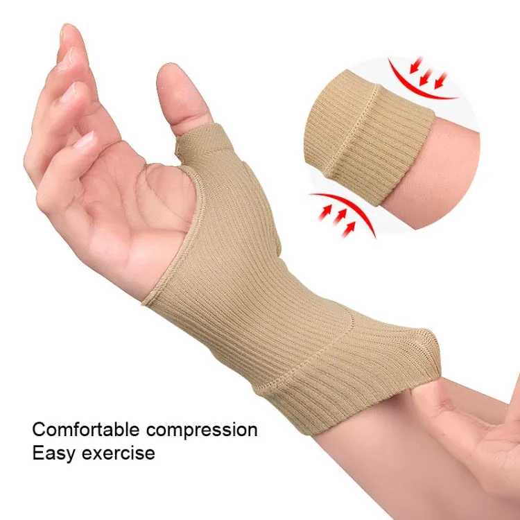 Warm and Cold Protection Gym Half Finger Gloves, Size: S(Skin Color)