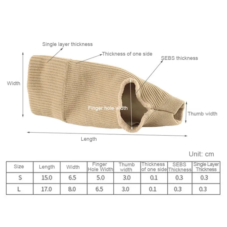 Warm and Cold Protection Gym Half Finger Gloves, Size: S(Skin Color)