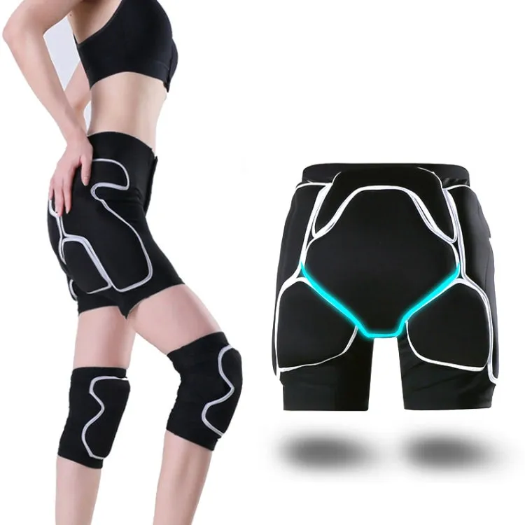 WEISOK Ski Hip Pads Knee Pads Adult Roller Skating Protective Gear, Specification: L (60-70kg)