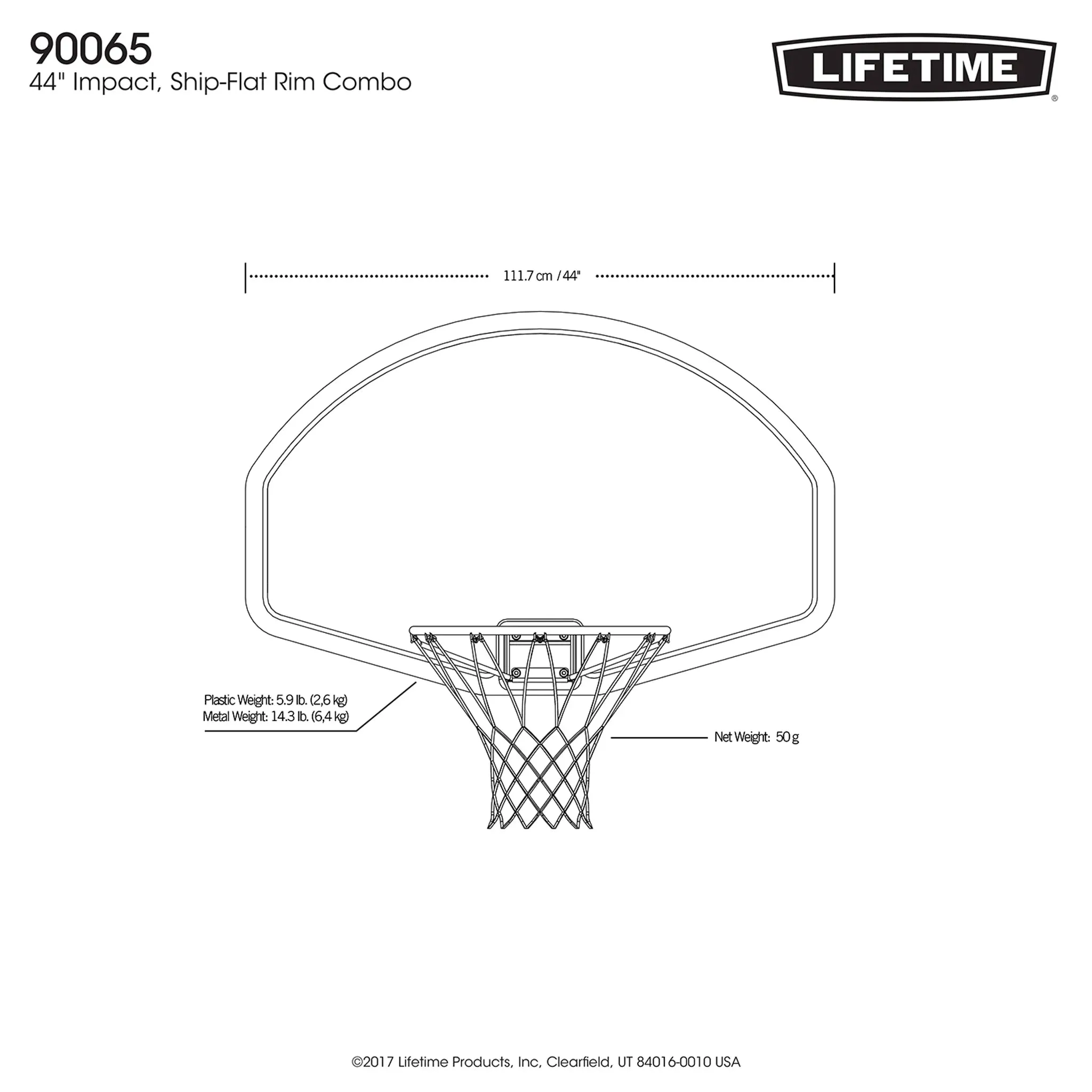 Wilson Mini Basketball Hoop (24 x 28 cm) - With ball and NBA team logo