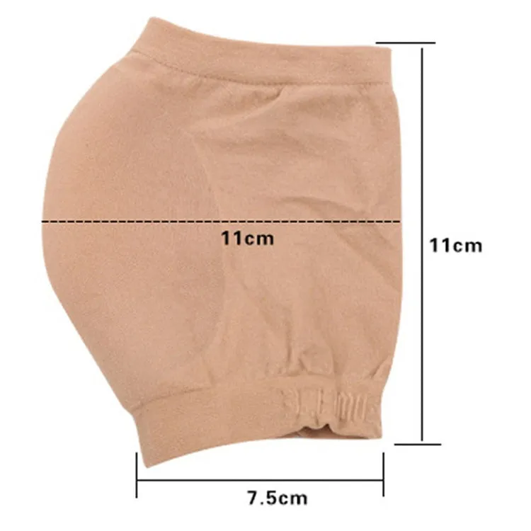 Winter Anti-cracking Silicone Moisturizing Heel Socks, One Pair, Size:S Code (34-39)(Skin Color)