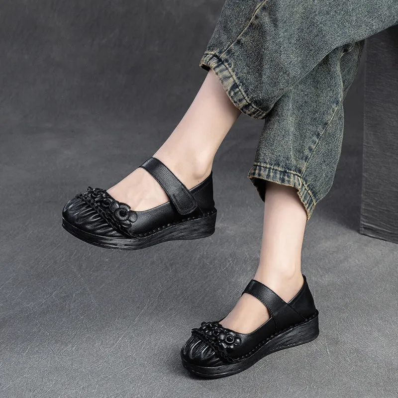 Women Retro Casual Leather Comfort Casual Shoes