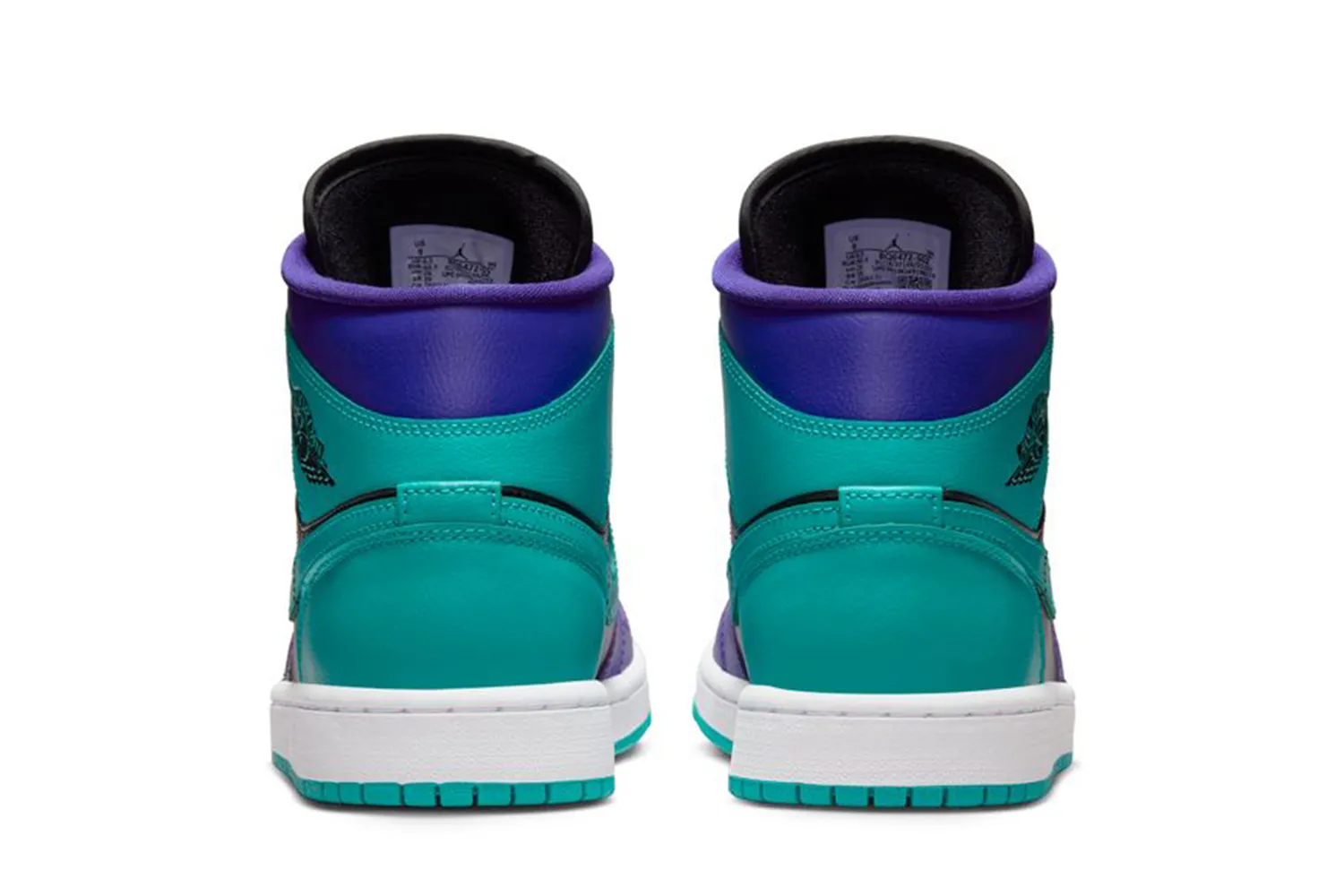 WOMEN'S AIR JORDAN 1 MID BLACK GRAPE