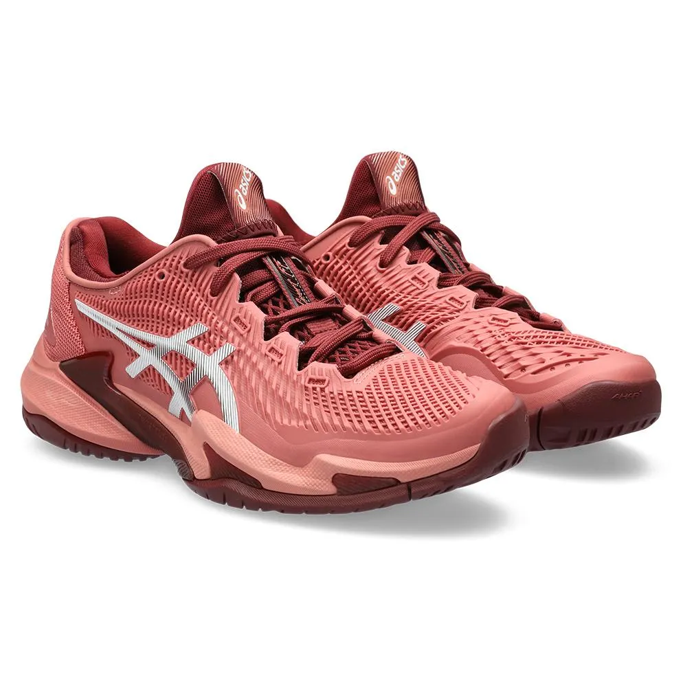 Women's Court FF 3 Tennis Shoes Light Garnet and White