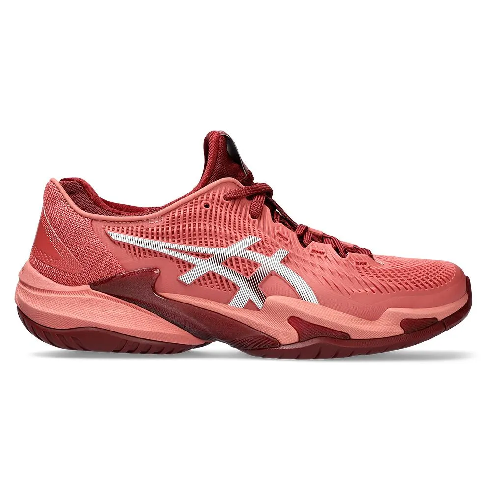 Women's Court FF 3 Tennis Shoes Light Garnet and White