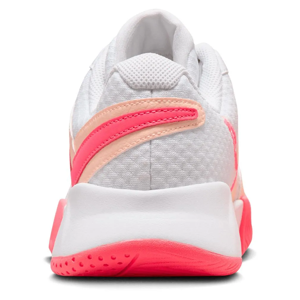 Womens Court Lite 4 Tennis Shoes White and Aster Pink