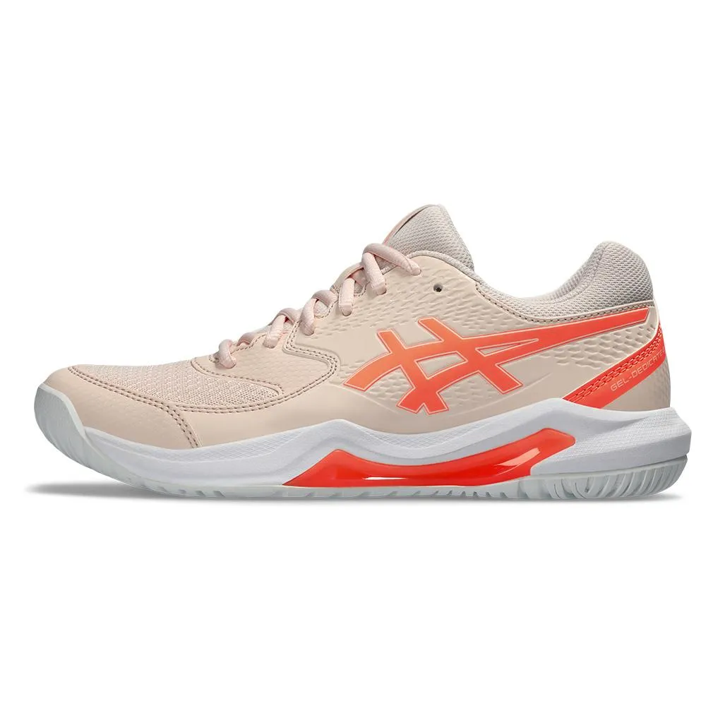 Women's Gel-Dedicate 8 Tennis Shoes Pearl Pink and Sun Coral