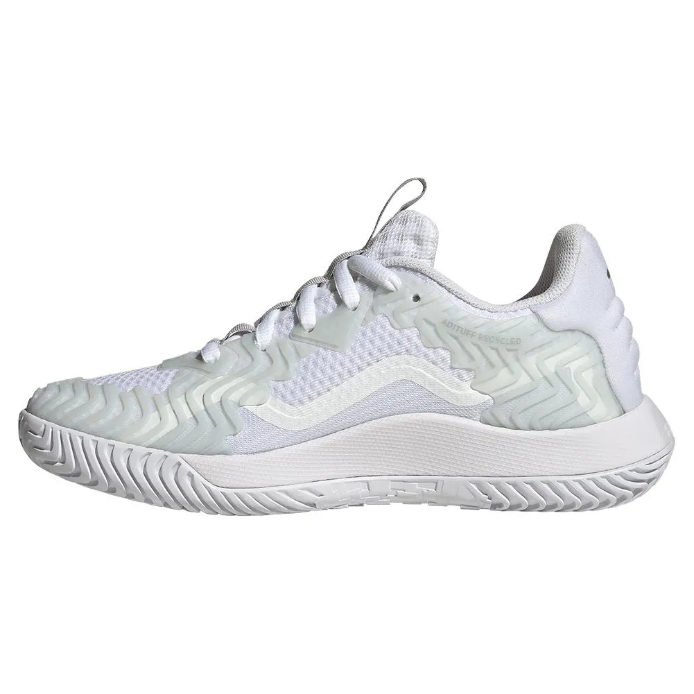 Women`s SoleMatch Control Tennis Shoes White and Metallic Silver