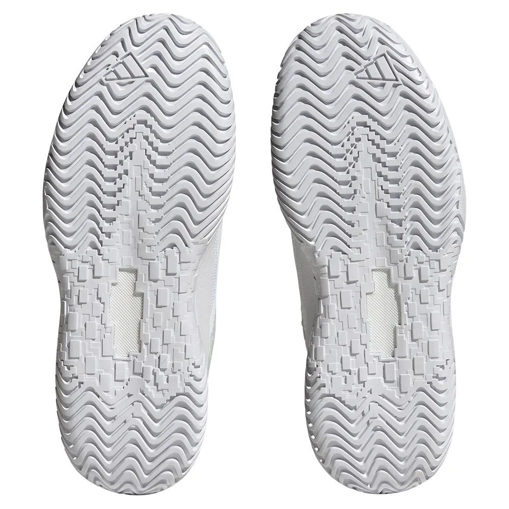 Women`s SoleMatch Control Tennis Shoes White and Metallic Silver