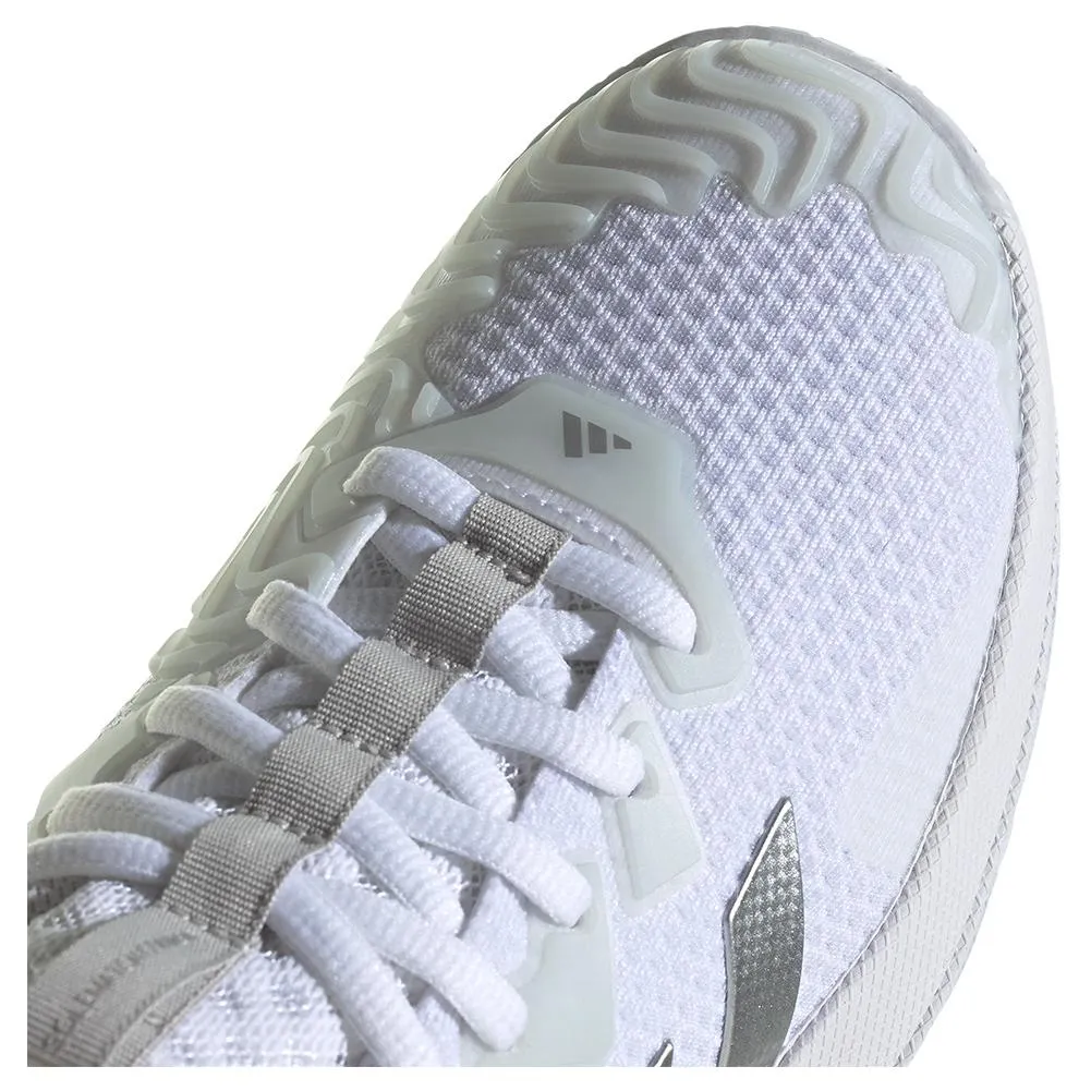 Women`s SoleMatch Control Tennis Shoes White and Metallic Silver
