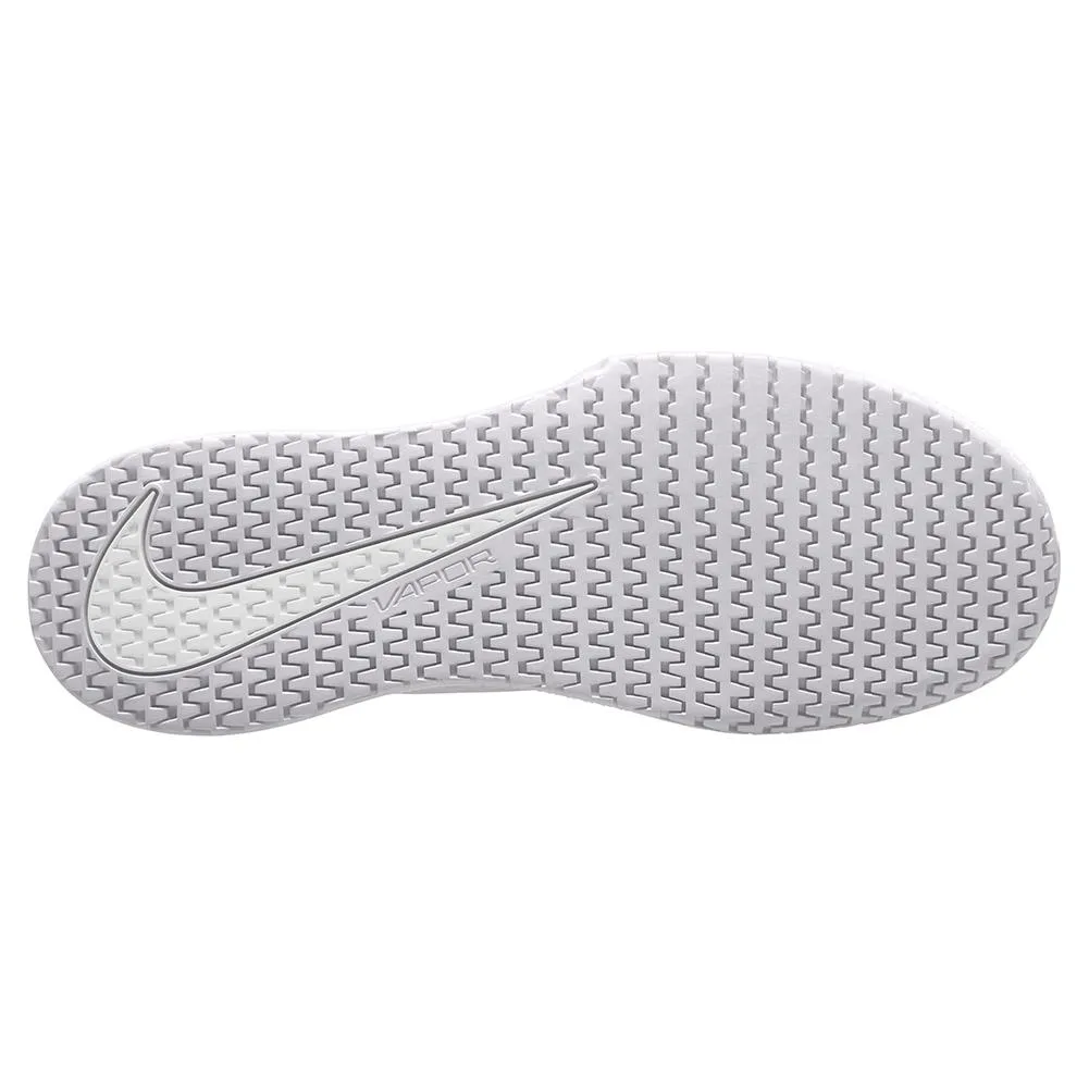Women`s Vapor Lite 2 Tennis Shoes White and Metallic Silver