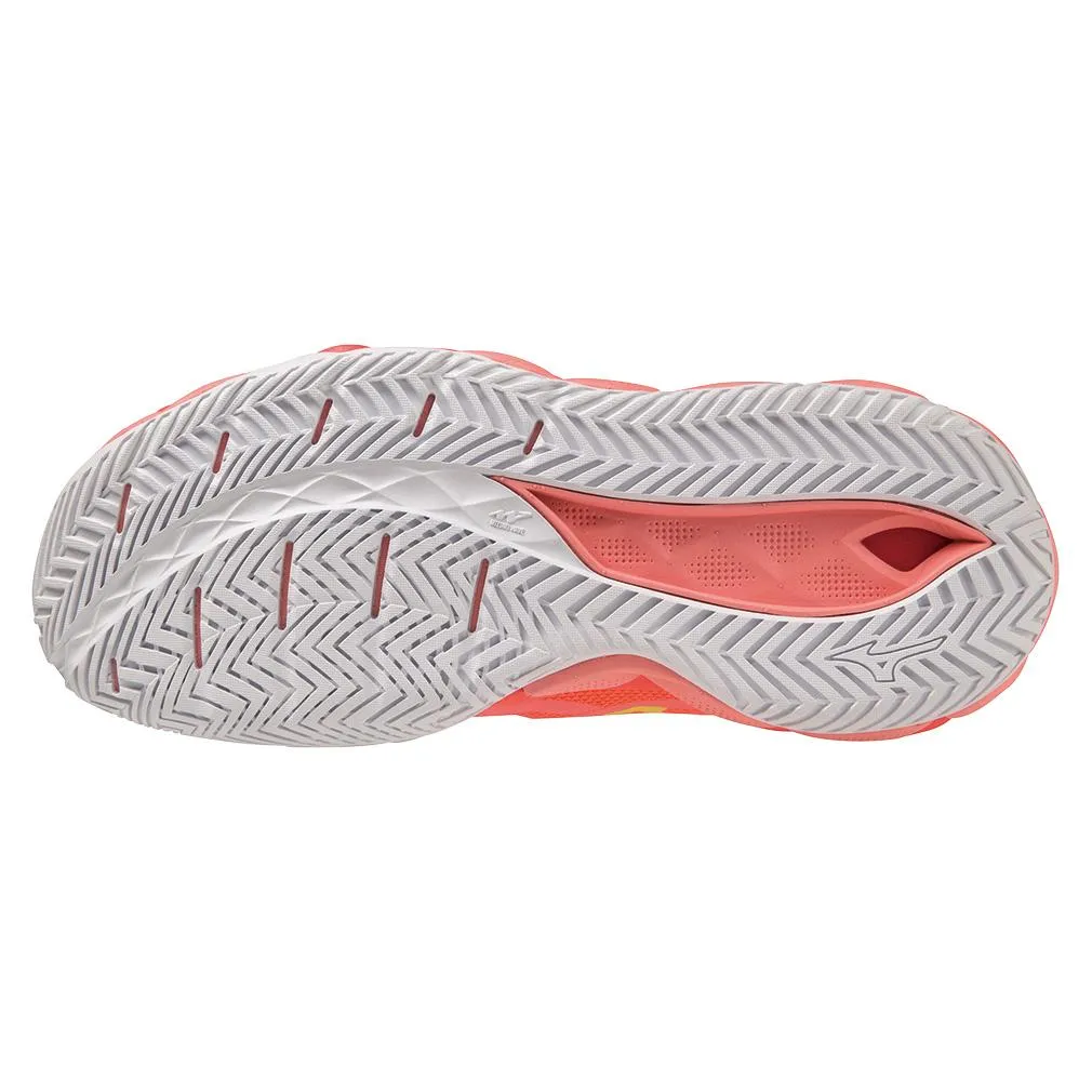 Women's Wave Enforce Tour AC Tennis Shoes Candy Coral and Snow White