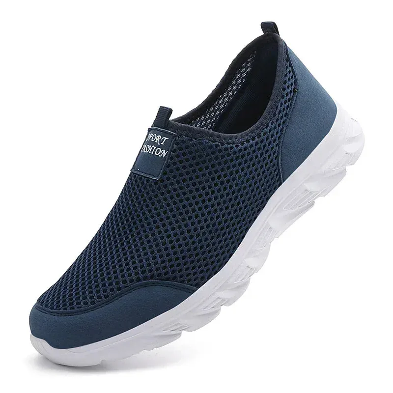 YRZL Men Summer Sneakers 2024 Breathable Mesh Shoes High Quality Comfortable Sports Shoes Soft Footwear for Men Plus Size 38-46